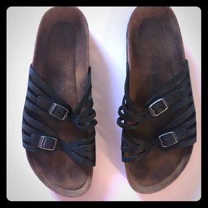 Birkenstock Granada Birko-Flor Nubuck Black